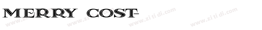 merry cost字体转换